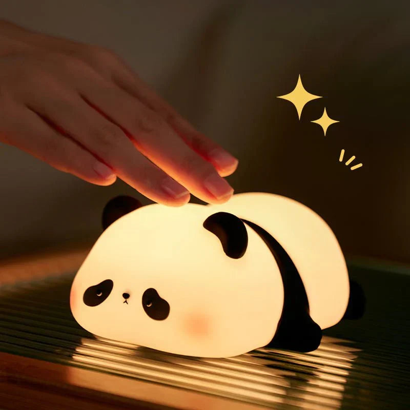 Cute Panda Night Light LED Squishy Tap Lamp Best